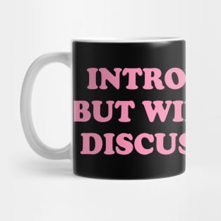 introverted but willing to discuss birds shirt, bird funny y2k Mug